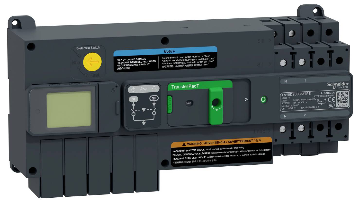 Schneider Electric TA10D2L0633TPE Netzumschaltsteuergerät 1St.