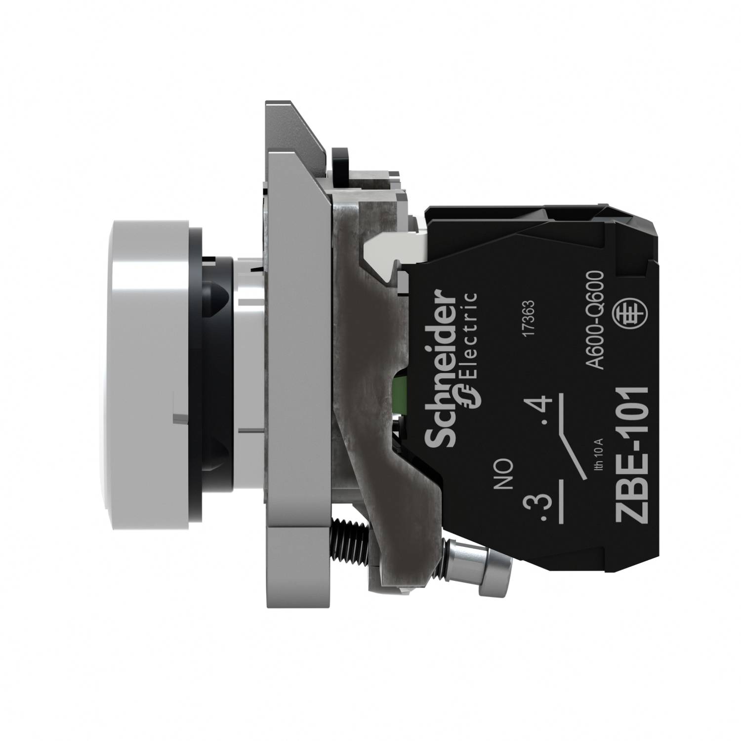 Schneider Electric XB4BACUST01 Drucktaster, Harmony XB4, Metall, 22mm, kundenspezifisch via Konfigurator Drucktaster 1St.