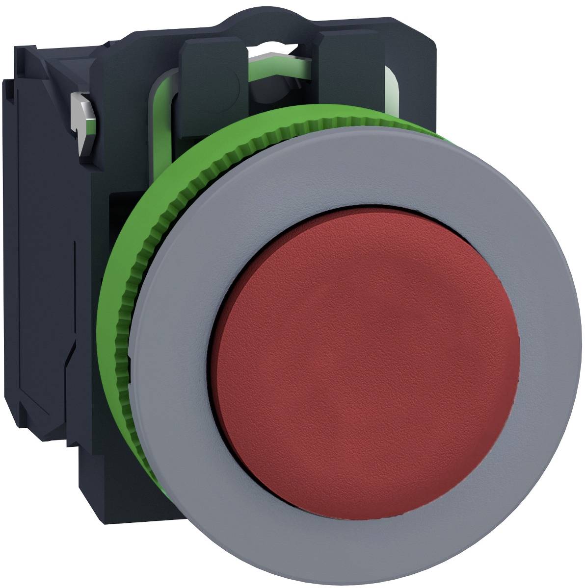 Schneider Electric XB5FLCUST02 Drucktaster, Harmony XB5F, Kunststoff, vorstehend, 30mm, Komplettgerät, kundenspezifisch via