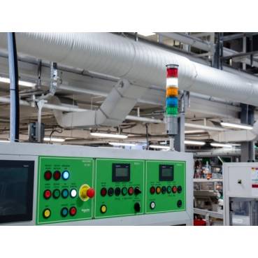 Schneider Electric XB5FWCUST01 Leuchtdrucktaster, Kunststoff, komplett, 30mm, kundenspezifisch via Konfigurator Leuchtdrucktaster