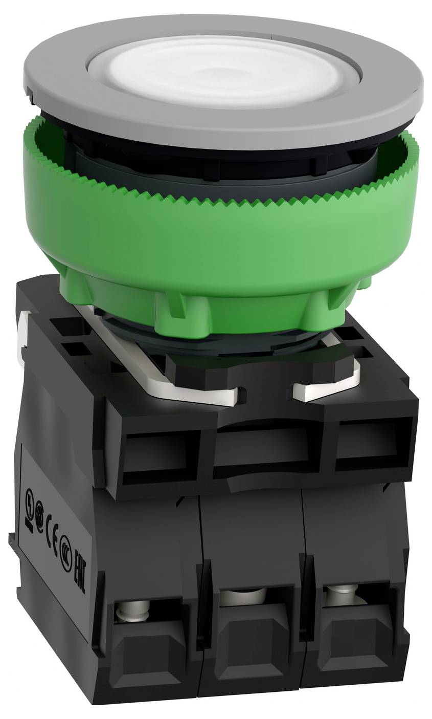 Schneider Electric XB5FWCUST01 Leuchtdrucktaster, Kunststoff, komplett, 30mm, kundenspezifisch via Konfigurator Leuchtdrucktaster