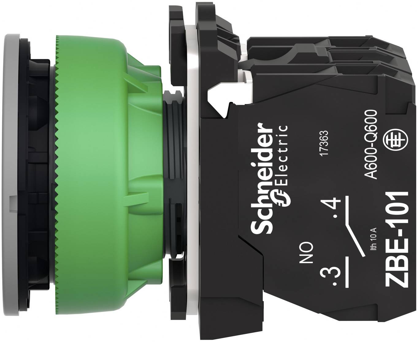 Schneider Electric XB5FWCUST01 Leuchtdrucktaster, Kunststoff, komplett, 30mm, kundenspezifisch via Konfigurator Leuchtdrucktaster