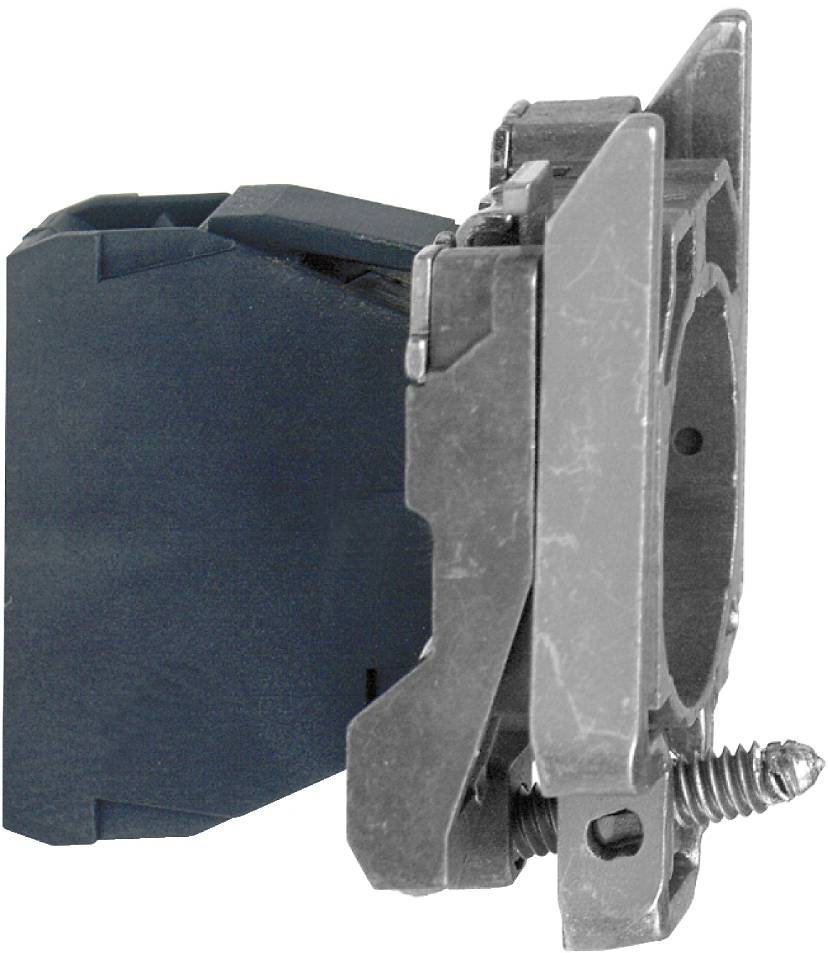 Schneider Electric ZB4BVB1156 Lampenfassung mit Befestigungsflansch, Harmony XB4, Metall, weiß, universelle LED, Lampentest