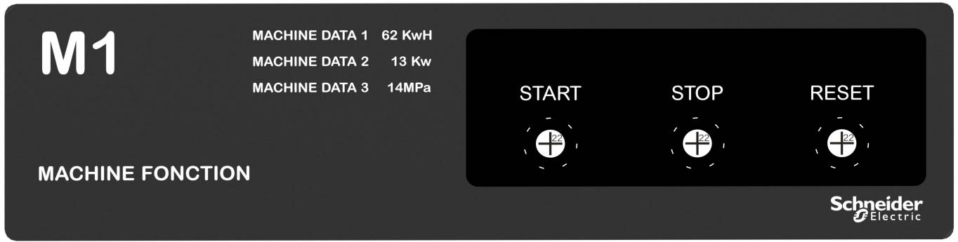 Schneider Electric ZBYLECUST07 Beschriftungsschild 1St.