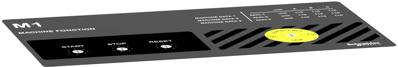 Schneider Electric ZBYLECUST08 Beschriftungsschild 1St.