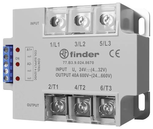 Finder Halbleiterrelais 77A390248671 25 A Schaltspannung (max.): 660 V/AC Momentanwertschaltend 1 S