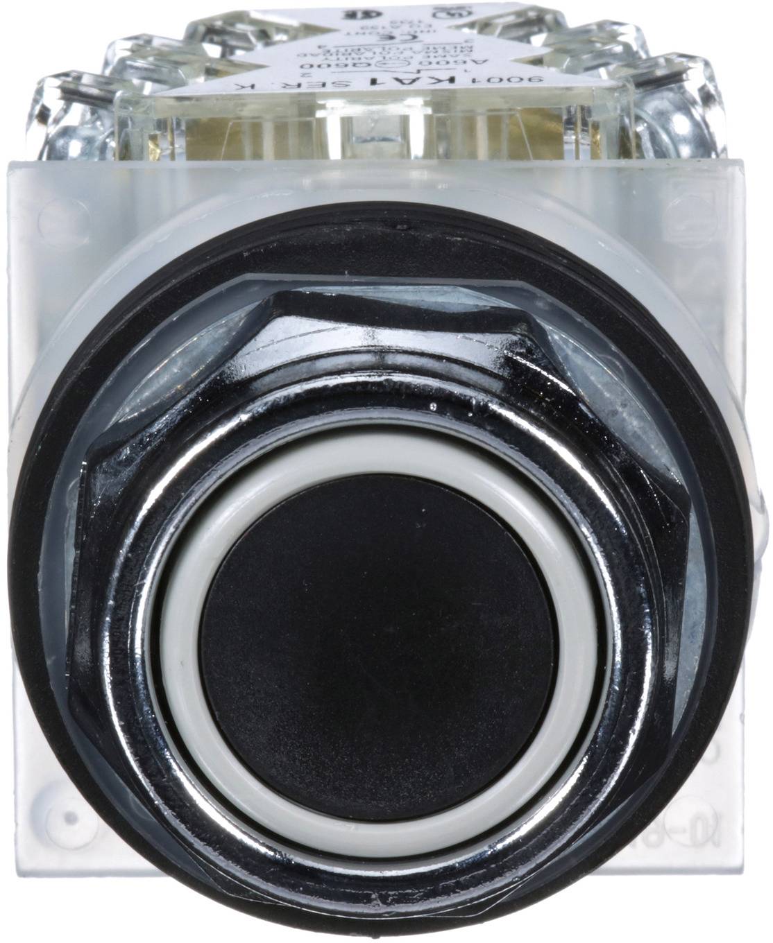 Schneider Electric 9001KR1BH13 Schwarzer Drucktaster Ø 30, flach, 1ÖS Drucktaster 1St.
