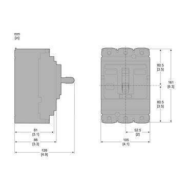 Schneider Electric C25F4TM160D3 Leistungsschalter 1St.