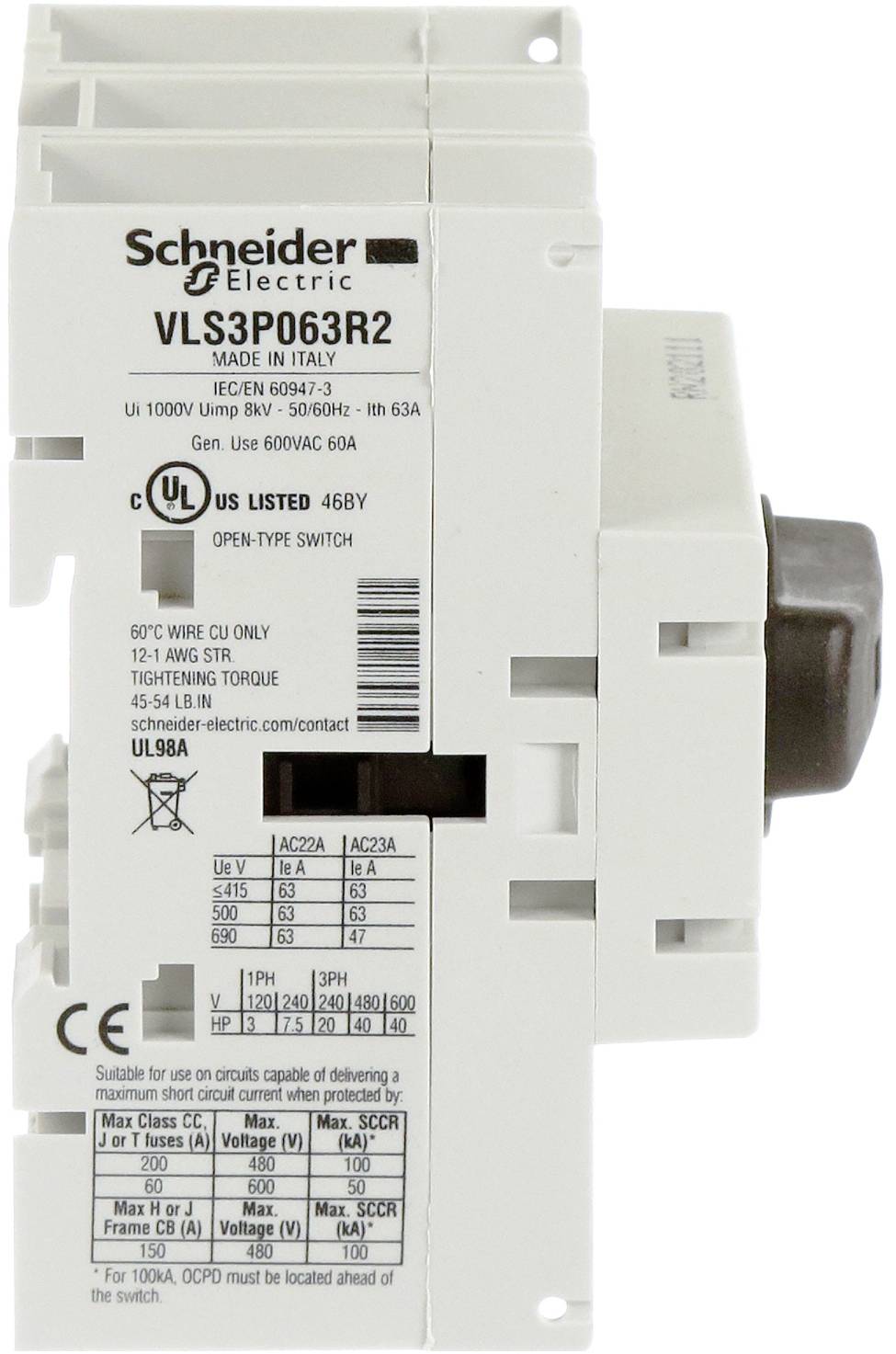Schneider Electric VLS3P063R2 Lasttrennschalter 1St.