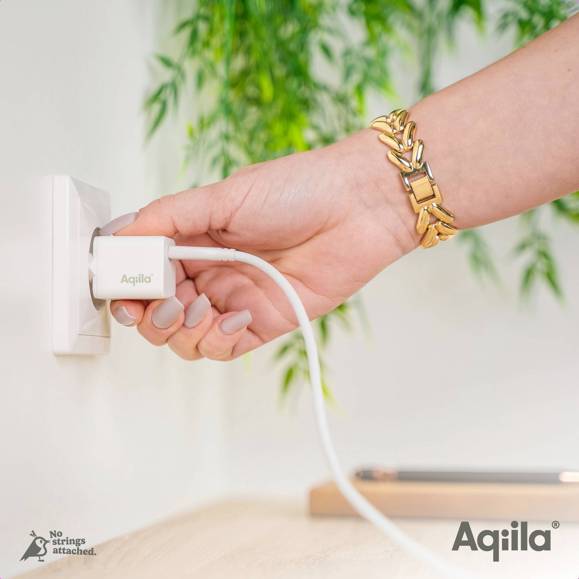 Aqiila W1 USB Ladegerät 20W 1x USB-C® Weiß Innenbereich