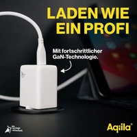 Aqiila W2 USB Ladegerät 45 W 2x USB-C® USB PD Weiß Innenbereich Aqiila W2 USB Ladegerät 45 W 2x USB-C® USB PD Weiß Innenbereich