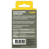 Aqiila W2 USB Ladegerät 45 W 2x USB-C® USB PD Weiß Innenbereich Aqiila W2 USB Ladegerät 45 W 2x USB-C® USB PD Weiß Innenbereich