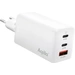 Aqiila W3 USB Ladegerät 65W 1x USB-A, 2x USB-C® USB PD, Quick Charge 3.0, QC 4+ Weiß Innenbereich Aqiila W3 USB Ladegerät 65W 1x USB-A, 2x USB-C® USB PD, Quick Charge 3.0, QC 4+ Weiß Innenbereich