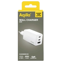 Aqiila W3 USB Ladegerät 65W 1x USB-A, 2x USB-C® USB PD, Quick Charge 3.0, QC 4+ Weiß Innenbereich Aqiila W3 USB Ladegerät 65W 1x USB-A, 2x USB-C® USB PD, Quick Charge 3.0, QC 4+ Weiß Innenbereich