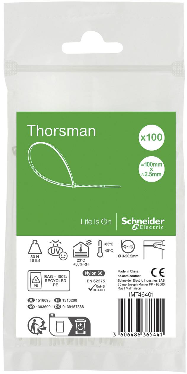 Schneider Electric IMT46401 Kabelbinder 100St.