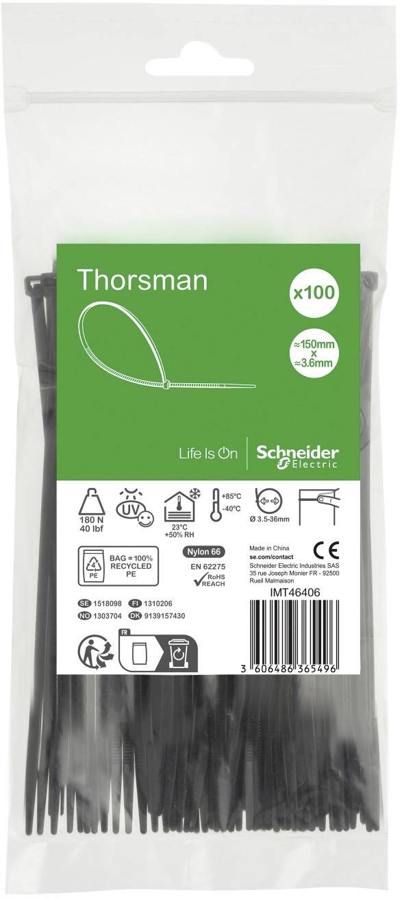 Schneider Electric IMT46406 Kabelbinder 100St.