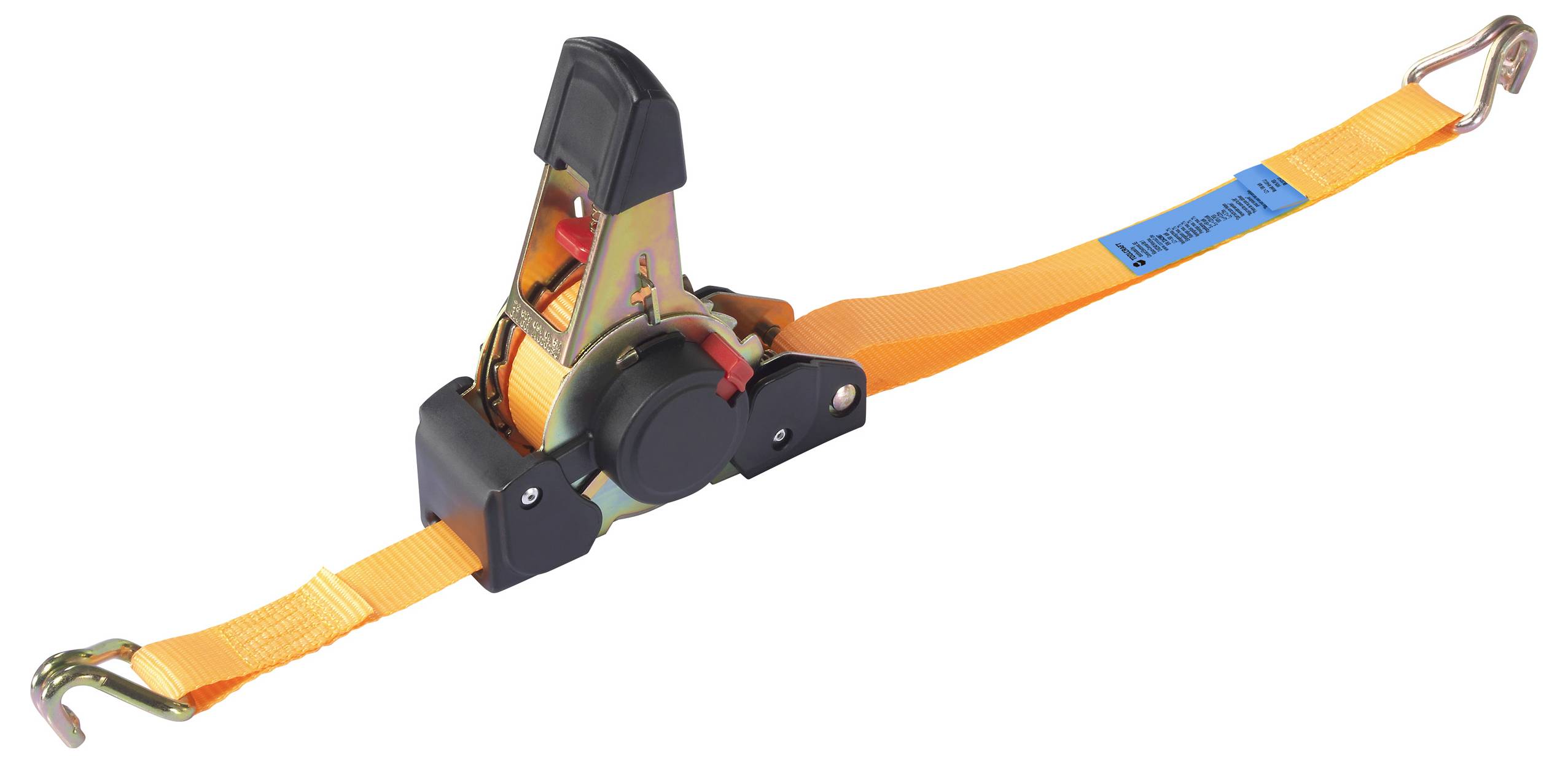 TOOLCRAFT TO-10031961 Zweiteiliger Spanngurt Zugkraft LC Niederzurren (einzeln/direkt)=500 daN (L x B x H) 185 x 85 x 75mm Ratsche