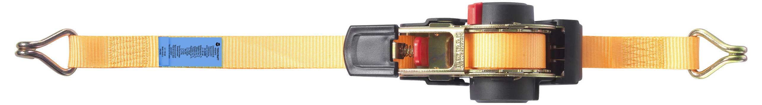 TOOLCRAFT TO-10031961 Zweiteiliger Spanngurt Zugkraft LC Niederzurren (einzeln/direkt)=500 daN (L x B x H) 185 x 85 x 75mm Ratsche