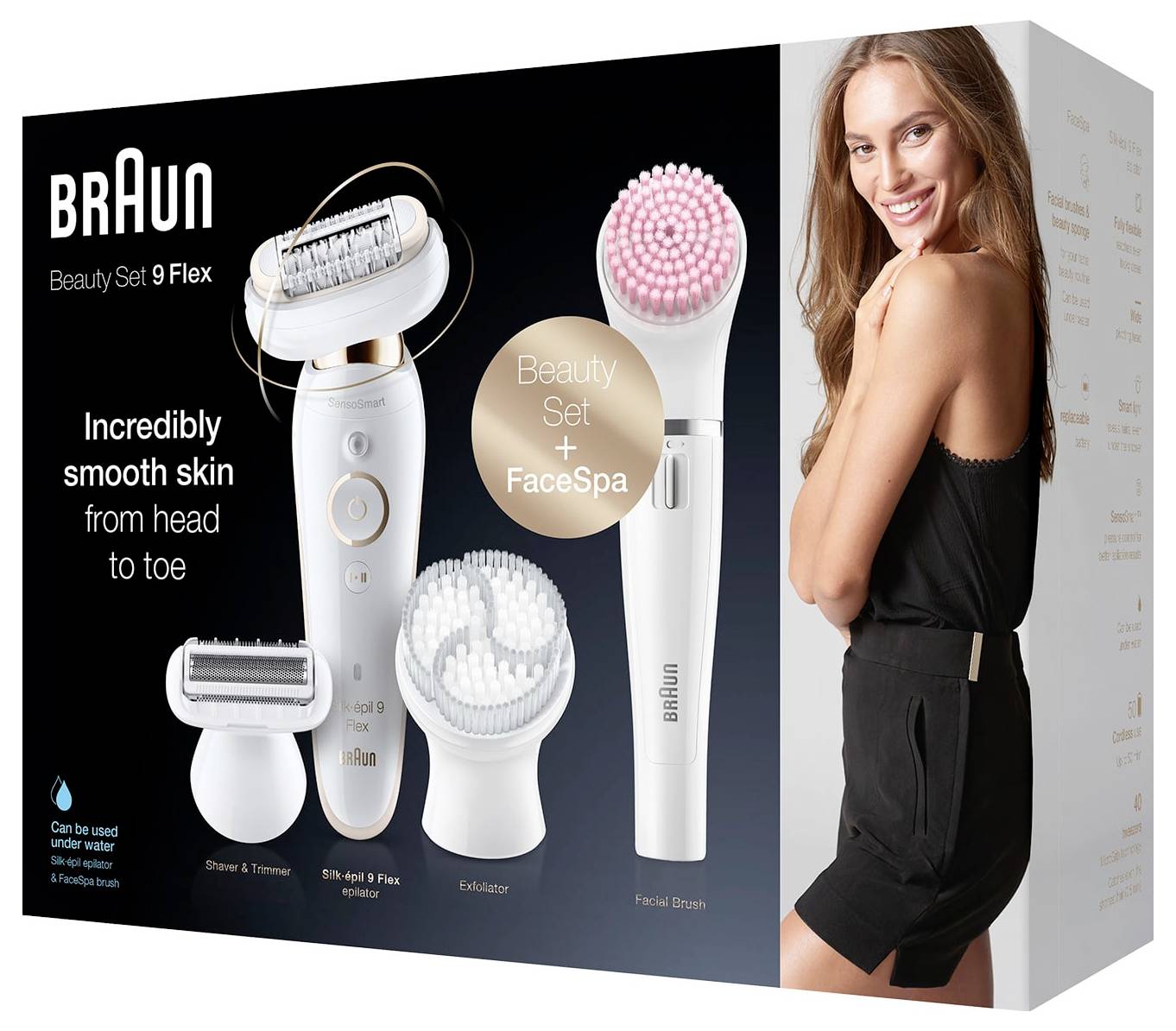 Braun Silk-epil 9 Flex SES 9100 3D Epilierer Weiß