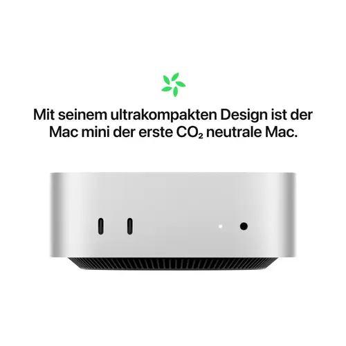 Apple Mac Mini (M4, 2024) Silber 16GB RAM 256GB SSD 10-Core CPU M4 (10-Core GPU) MU9D3D/A Apple Mac Mini (M4, 2024) Silber 16GB RAM 256GB SSD 10-Core CPU M4 (10-Core GPU) MU9D3D/A