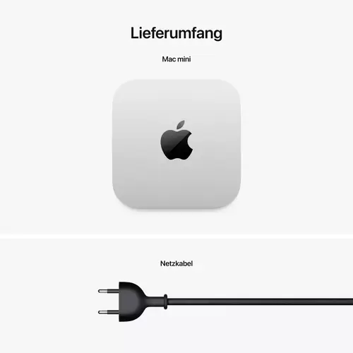 Apple Mac Mini (M4, 2024) Silber 16GB RAM 256GB SSD 10-Core CPU M4 (10-Core GPU) MU9D3D/A Apple Mac Mini (M4, 2024) Silber 16GB RAM 256GB SSD 10-Core CPU M4 (10-Core GPU) MU9D3D/A
