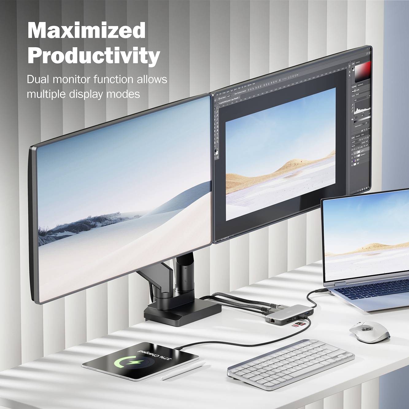 Digitus USB-C® Dockingstation DA-70915 inkl. Ladefunktion, integrierter Kartenleser, USB-C® Power Delivery