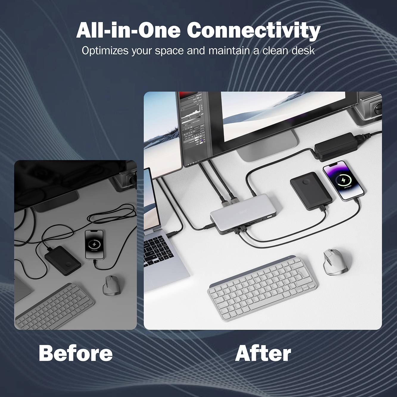 Digitus USB-C® Dockingstation DA-70917 inkl. Ladefunktion, integrierter Kartenleser, Unterstützt 8K@30Hz (1x) / 4K@30Hz (2x)