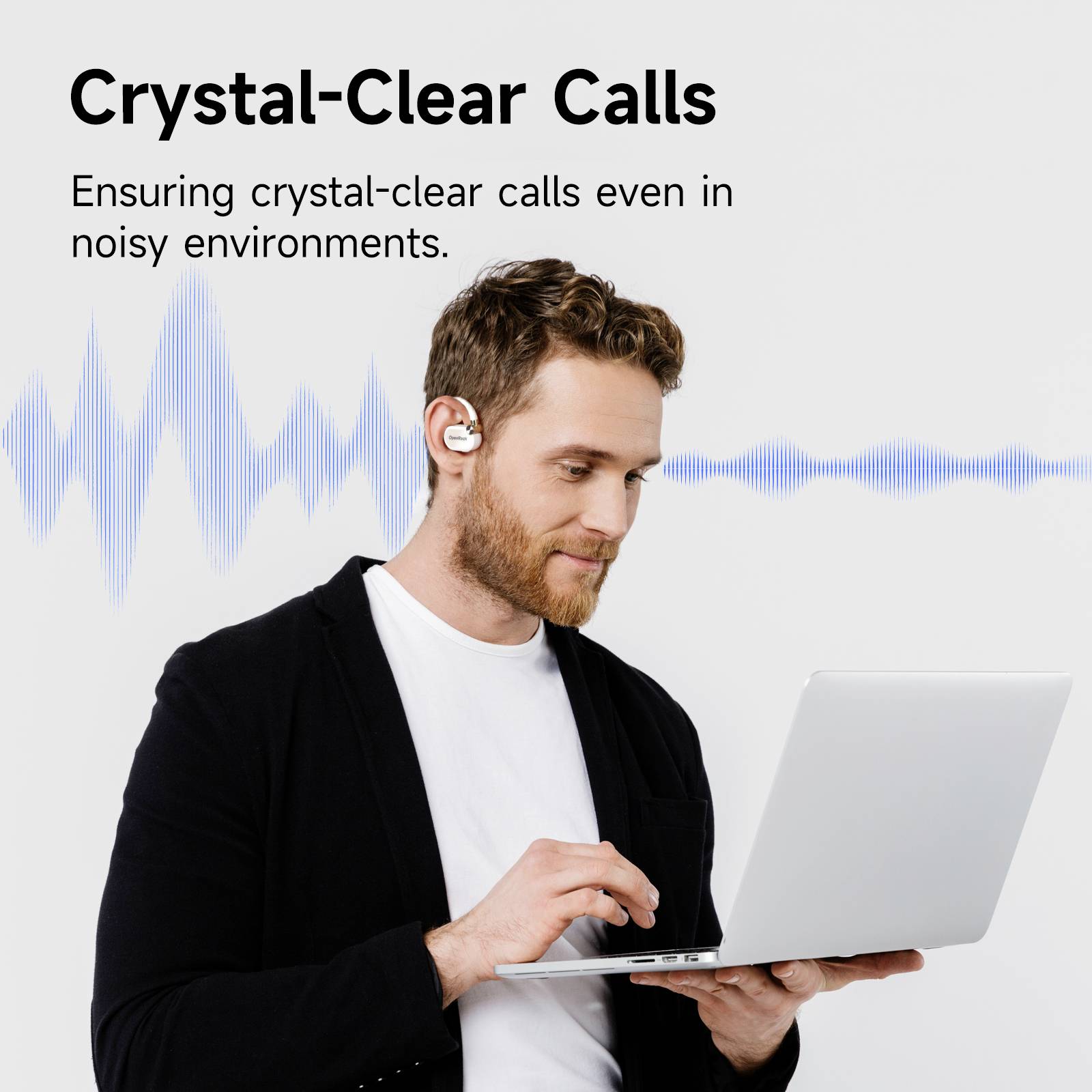 OneOdio OpenRock X White In Ear Kopfhörer Bluetooth® Stereo Weiß Sport