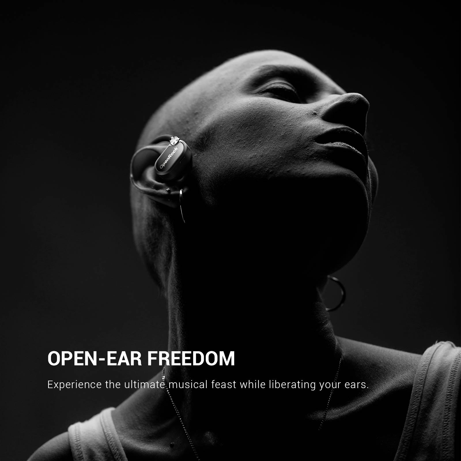 OneOdio OpenRock X Black In Ear Kopfhörer Bluetooth® Stereo Schwarz Sport