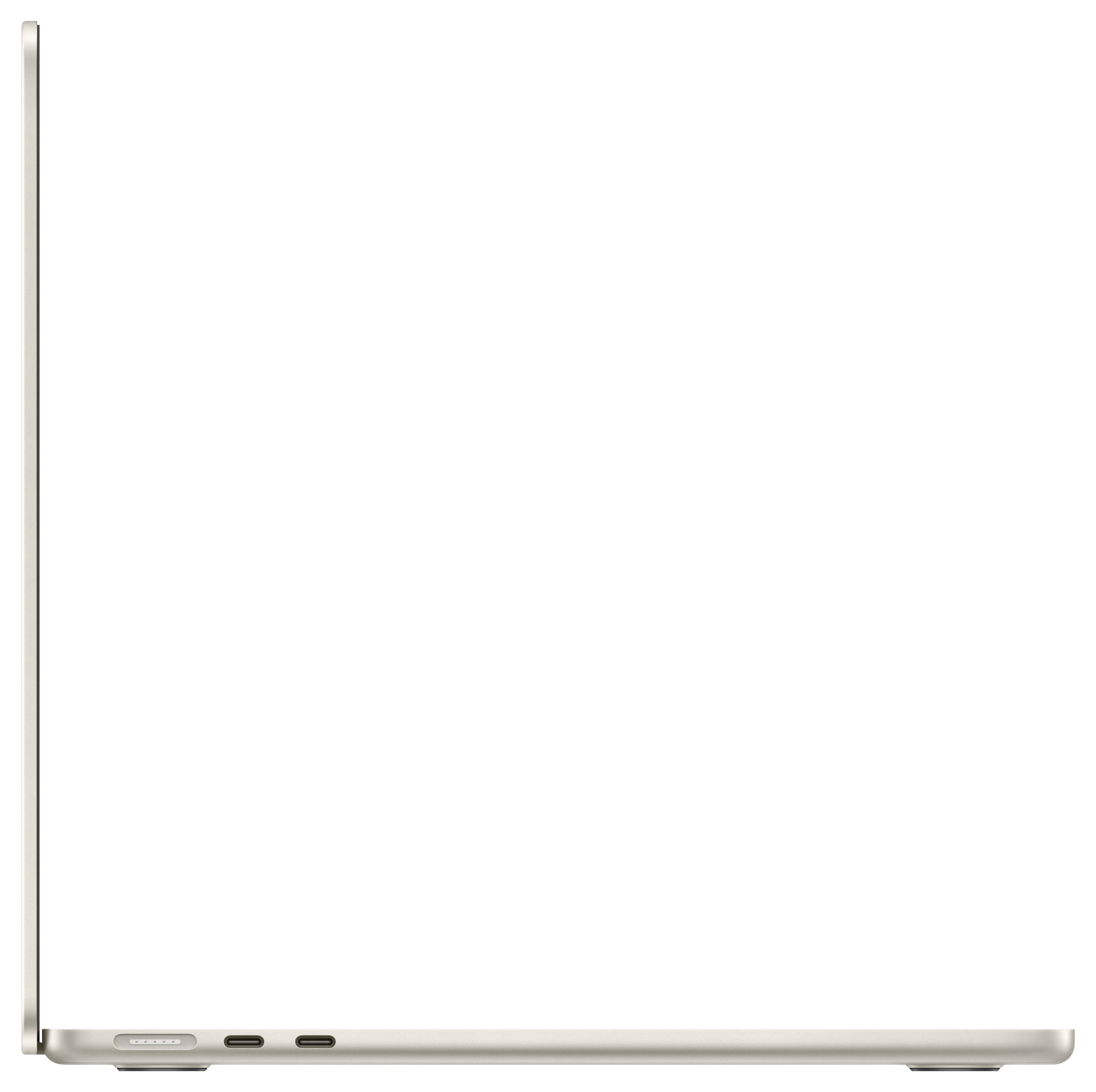 Apple MacBook Air 13 (M3, 2024) 33 cm (13 Zoll) 24 GB RAM 512 GB SSD 10-Core GPU Starlight MC8P4D/A