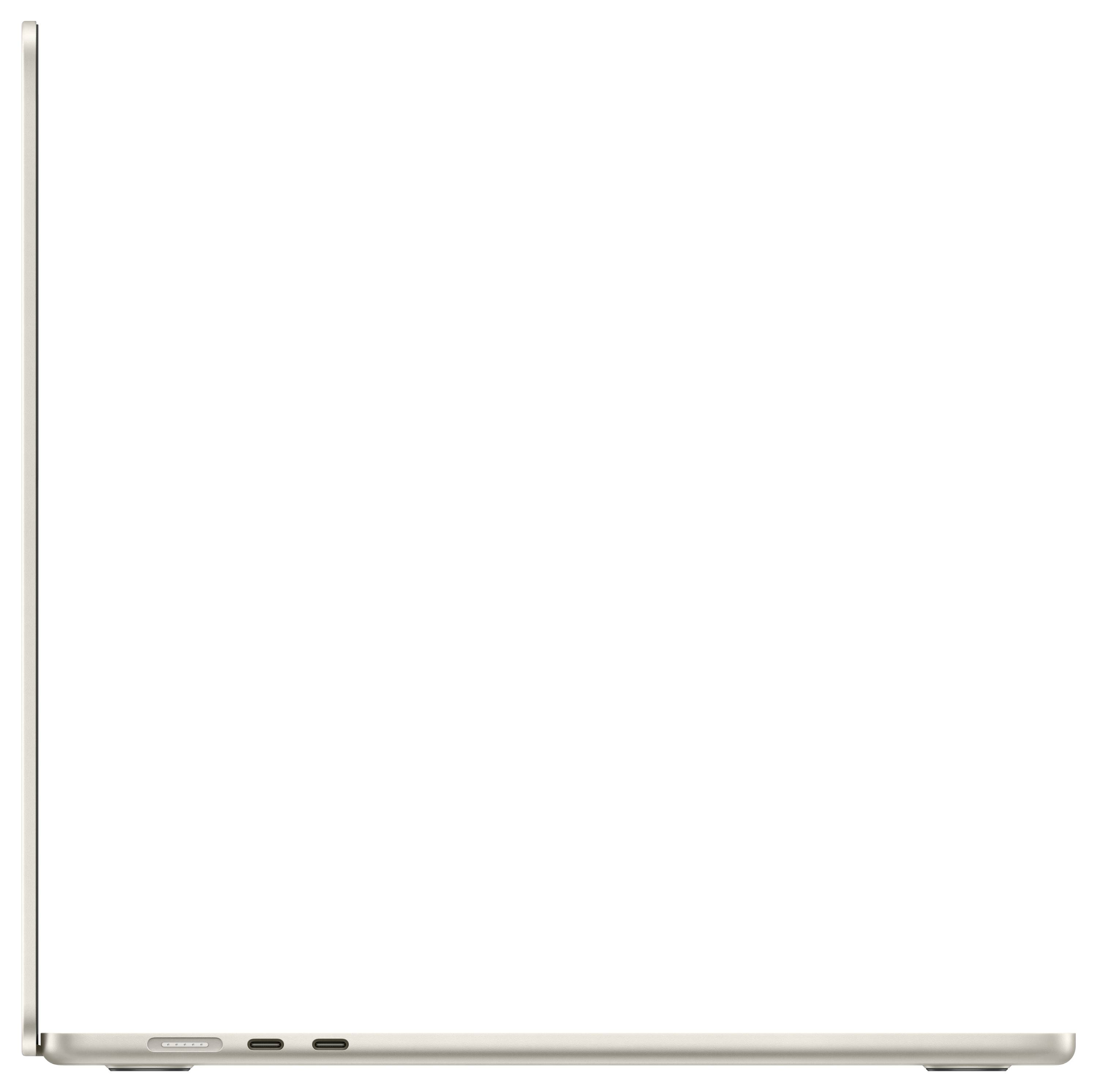 Apple MacBook Air 15 (M3, 2024) 38.1cm (15 Zoll) 16GB RAM 256GB SSD 10-Core GPU Starlight MC9F4D/A