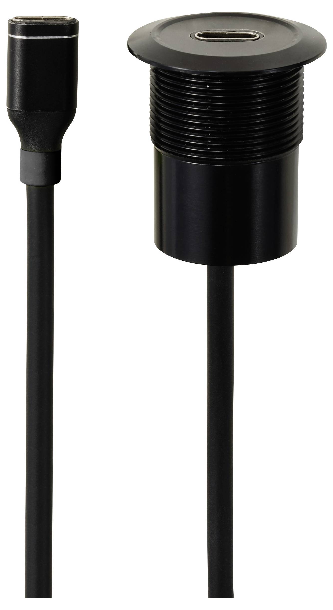 TRU COMPONENTS USB-C® (3.1) Buchse/Buchse 1m Kabel schwarz TC-13376304 Inhalt: 1St.