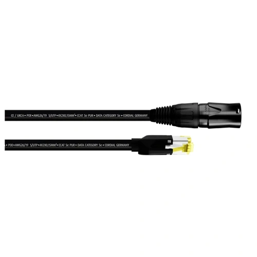 Cordial 15552 RJ45 Netzwerkkabel, Patchkabel CAT 5e S/UTP 15.00m Schwarz PUR-Mantel 1St. Cordial 15552 RJ45 Netzwerkkabel, Patchkabel CAT 5e S/UTP 15.00m Schwarz PUR-Mantel 1St.