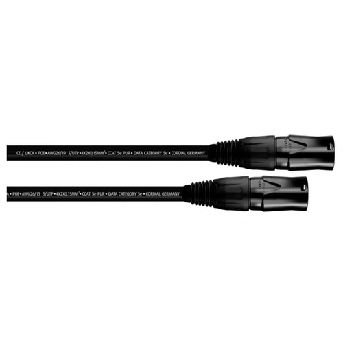 Cordial 15555 RJ45 Netzwerkkabel, Patchkabel CAT 5e S/UTP 0.5m Schwarz PUR-Mantel 1St. Cordial 15555 RJ45 Netzwerkkabel, Patchkabel CAT 5e S/UTP 0.5m Schwarz PUR-Mantel 1St.