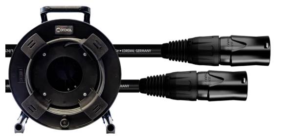 Cordial 15571 RJ45 Netzwerkkabel, Patchkabel CAT 5e SF/UTP 50.00m Schwarz PUR-Mantel 1St.