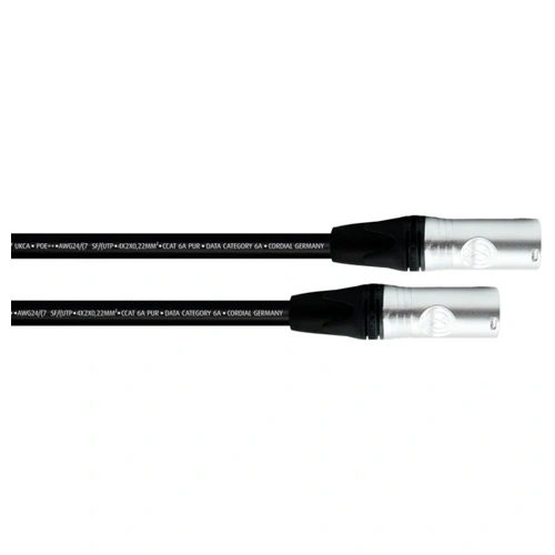 Cordial 15618 RJ45 Netzwerkkabel, Patchkabel CAT 6a SF/UTP 1.00m Schwarz PUR-Mantel 1St. Cordial 15618 RJ45 Netzwerkkabel, Patchkabel CAT 6a SF/UTP 1.00m Schwarz PUR-Mantel 1St.