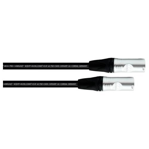 Cordial 15625 RJ45 Netzwerkkabel, Patchkabel CAT 6a SF/UTP 20.00m Schwarz PUR-Mantel 1St. Cordial 15625 RJ45 Netzwerkkabel, Patchkabel CAT 6a SF/UTP 20.00m Schwarz PUR-Mantel 1St.