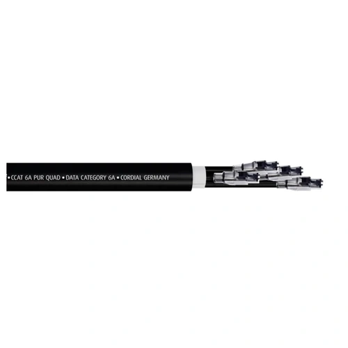 Cordial 15654 RJ45 Netzwerkkabel, Patchkabel CAT 6a S/FTP 3.00m Schwarz PUR-Mantel 1St. Cordial 15654 RJ45 Netzwerkkabel, Patchkabel CAT 6a S/FTP 3.00m Schwarz PUR-Mantel 1St.