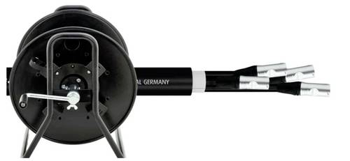 Cordial 15671 RJ45 Patchkabel CAT 6a S/FTP 75.00 m Schwarz PUR-Mantel 1 St.