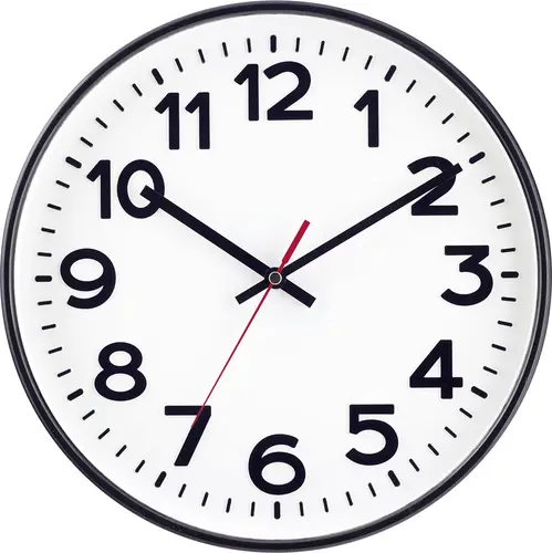 EUROTIME 53820-05 Funk Wanduhr 30 cm Schwarz