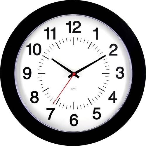 EUROTIME 80514-05 Quarz Wanduhr 30.5 cm Schwarz