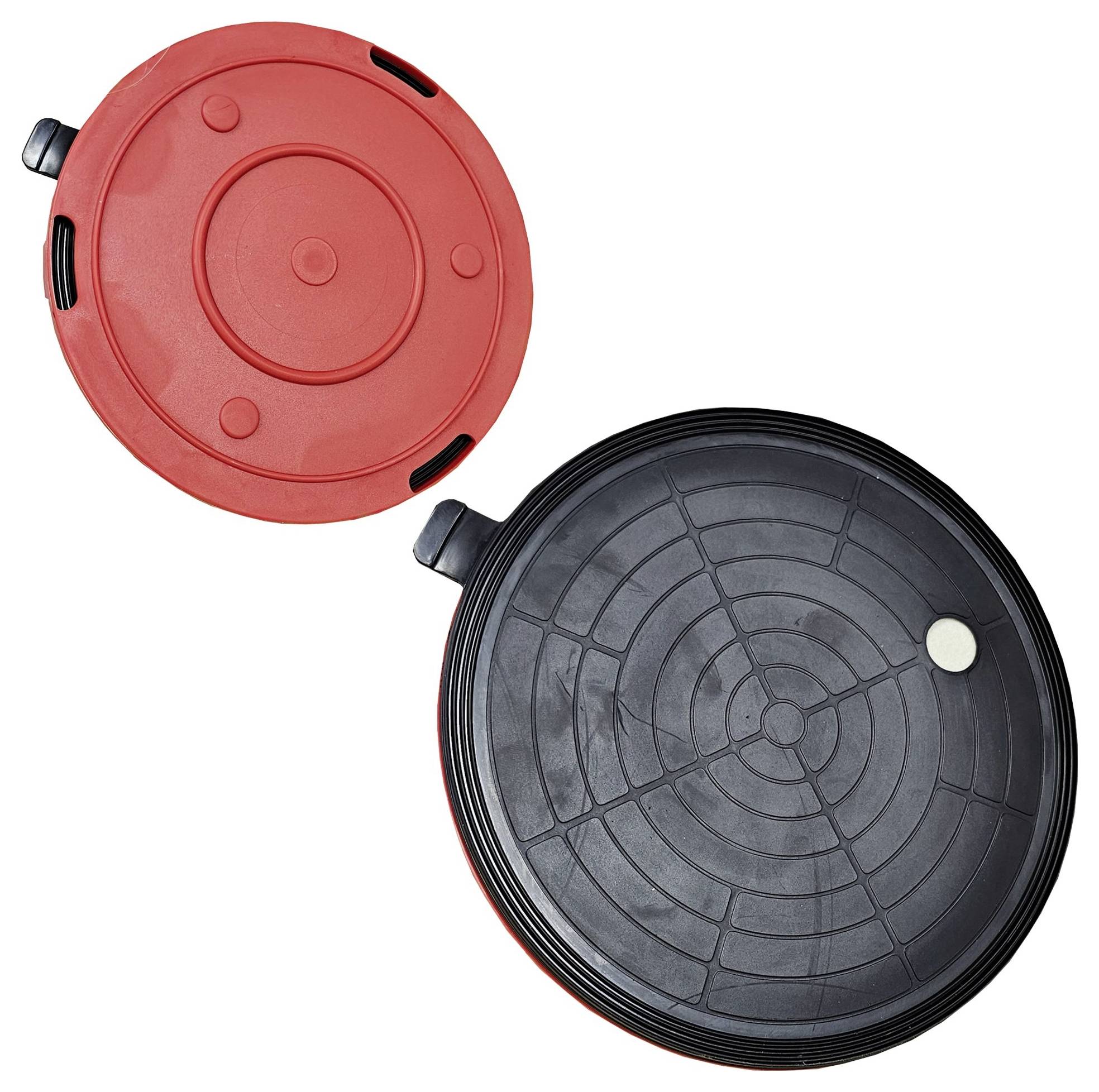 Heicko PH618A 1-Kopf-Saugheber mit eingebauter elektrischer Vakuumpumpe und -Vakuumanzeige, inkl. Aufbewahrungskoffer, Ø 200mm