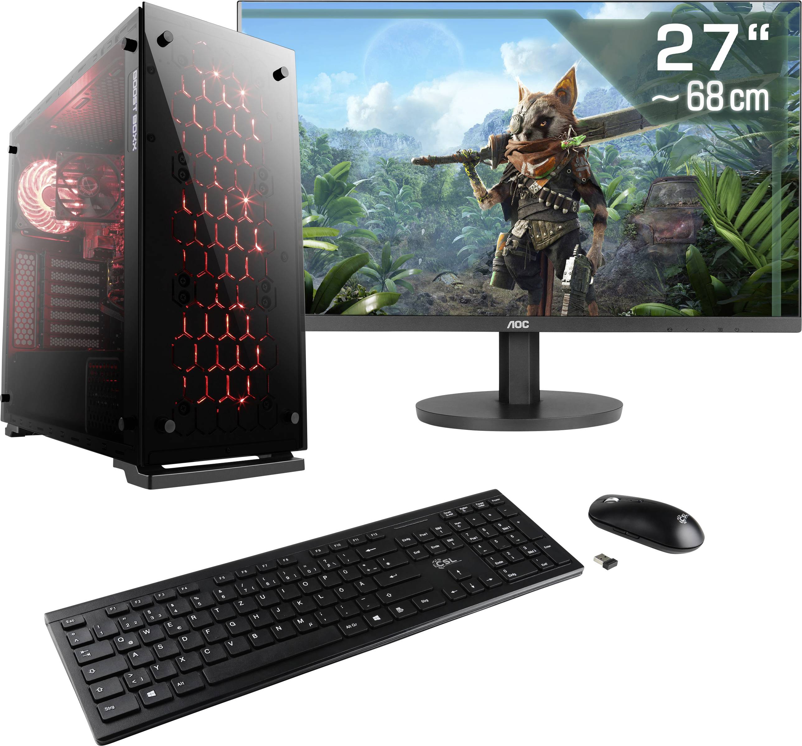 CSL Computer Gaming PC M11310H 68.6cm (27 Zoll) WQHD AMD Ryzen 7 8700G 32GB RAM 1TB SSD AMD Radeon™ Onboard Graphics Win 11 Home