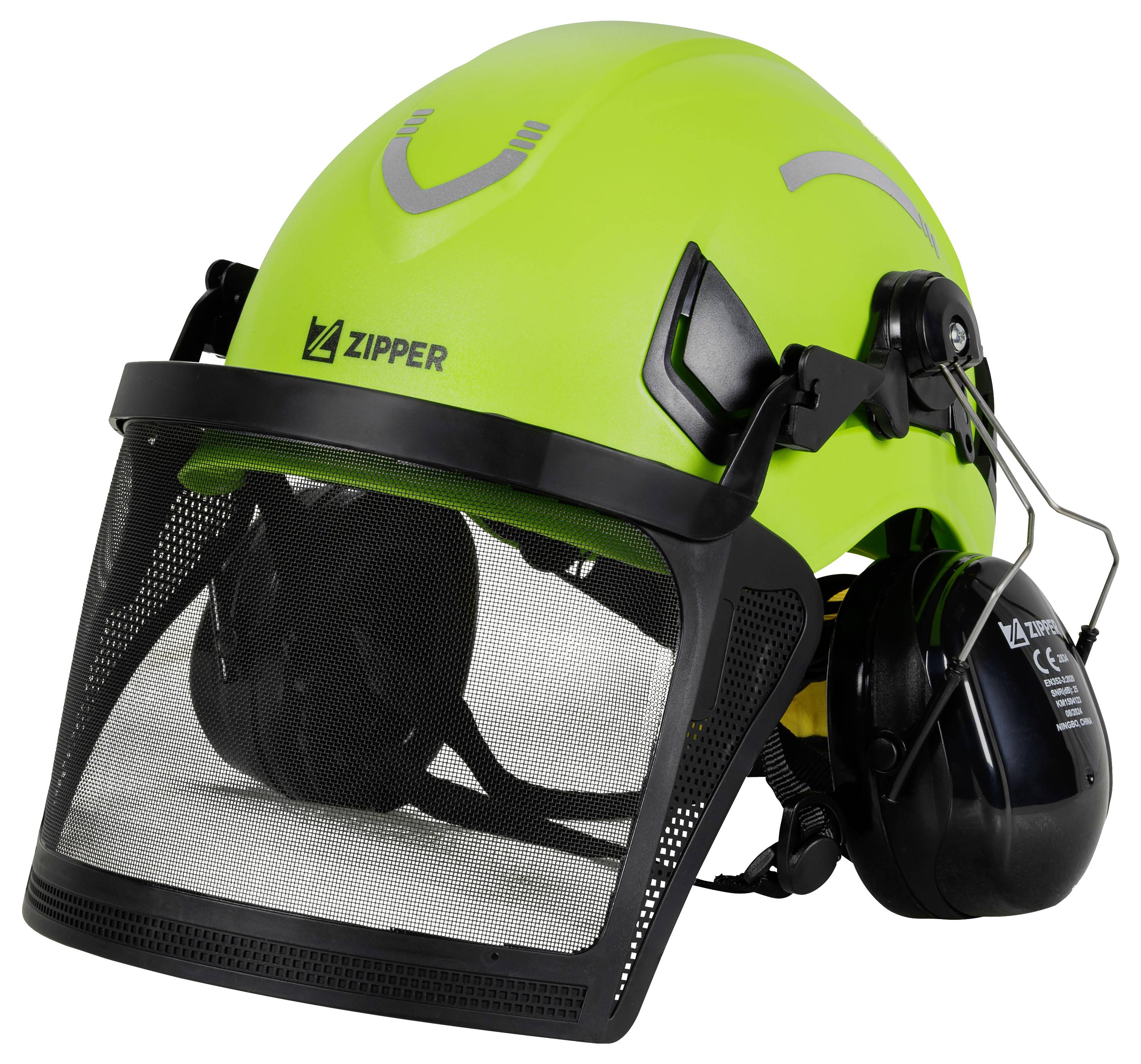 Zipper ZI-FHPROFI ZI-FHPROFI Forstschutzhelm EN 397, EN 397:2012, EN 1731:2006, EN 352-3:2002 Grün, Schwarz