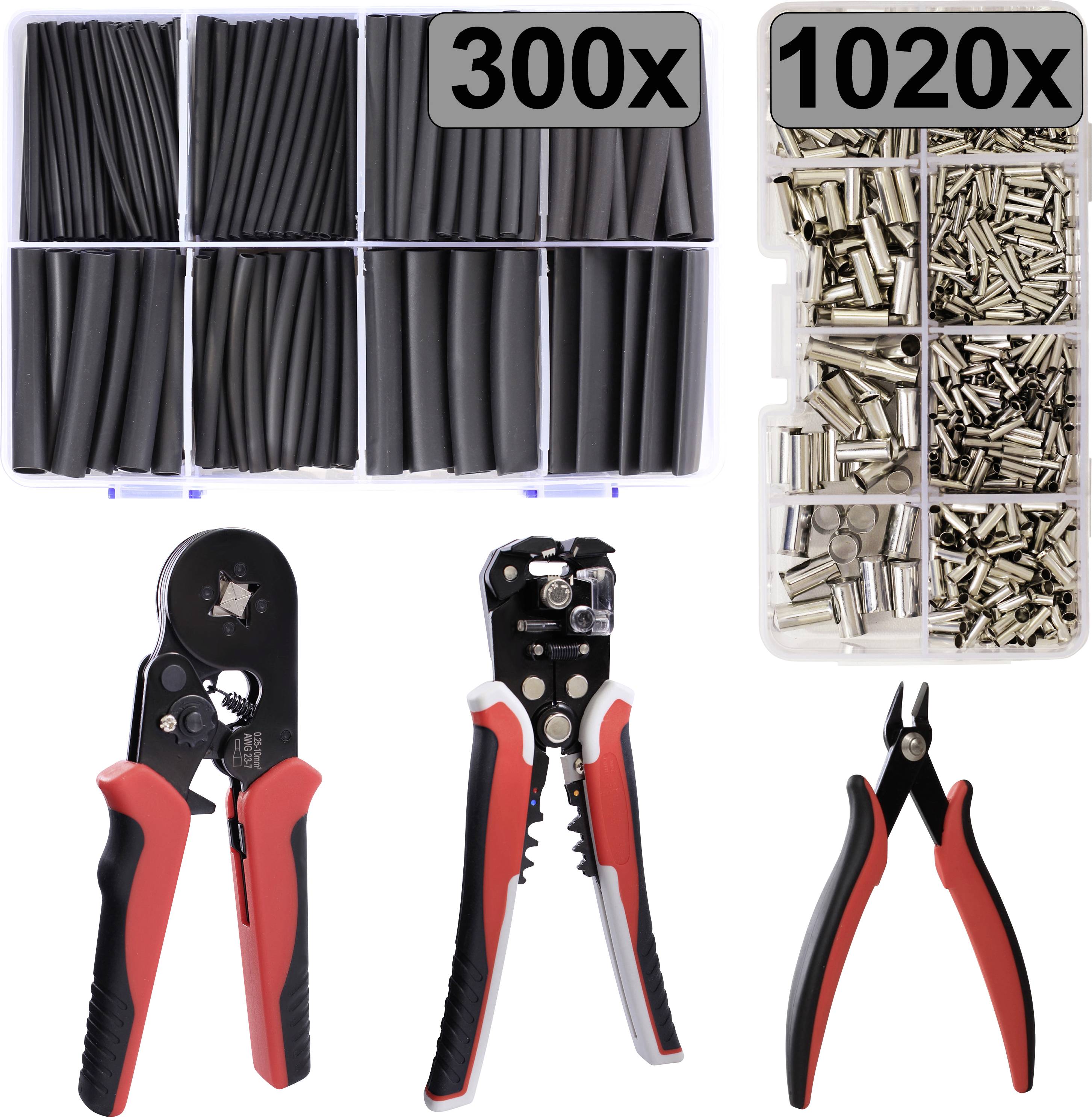 TRU COMPONENTS TC-13377600 Aderendhülsen-Sortiment Unisoliert 1 Set