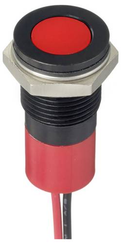APEM Q14F3CXXR12E LED-Signalleuchte Rot Flush 10 mcd