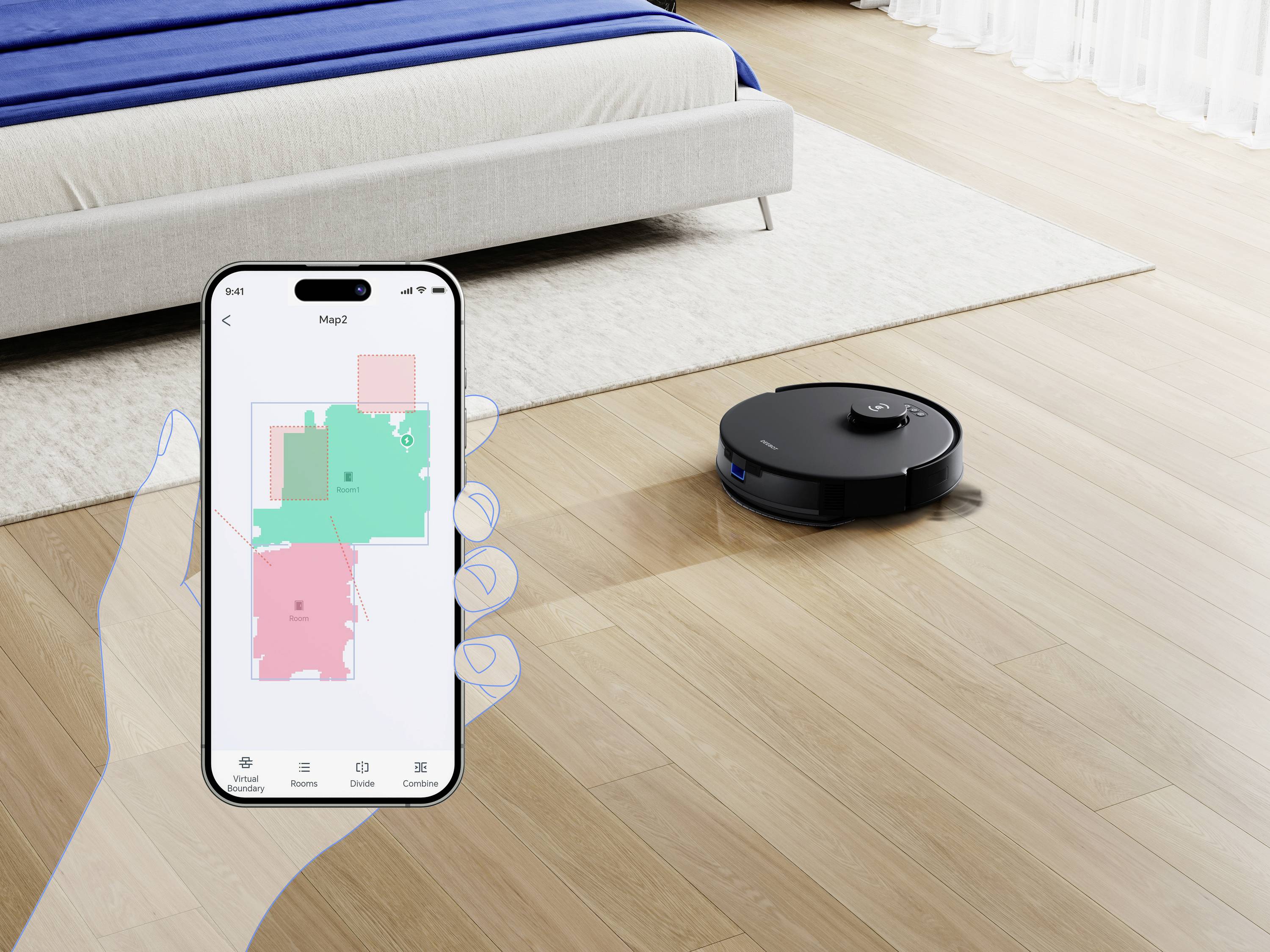 ECOVACS DEEBOT N20 Pro Plus Saug-und Wischroboter Schwarz Beutellos, Zyklon-Technik