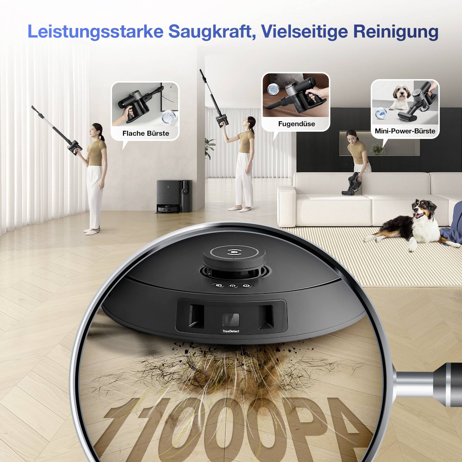 ECOVACS DEEBOT T30S COMBO COMPLETE Saug-und Wischroboter Schwarz