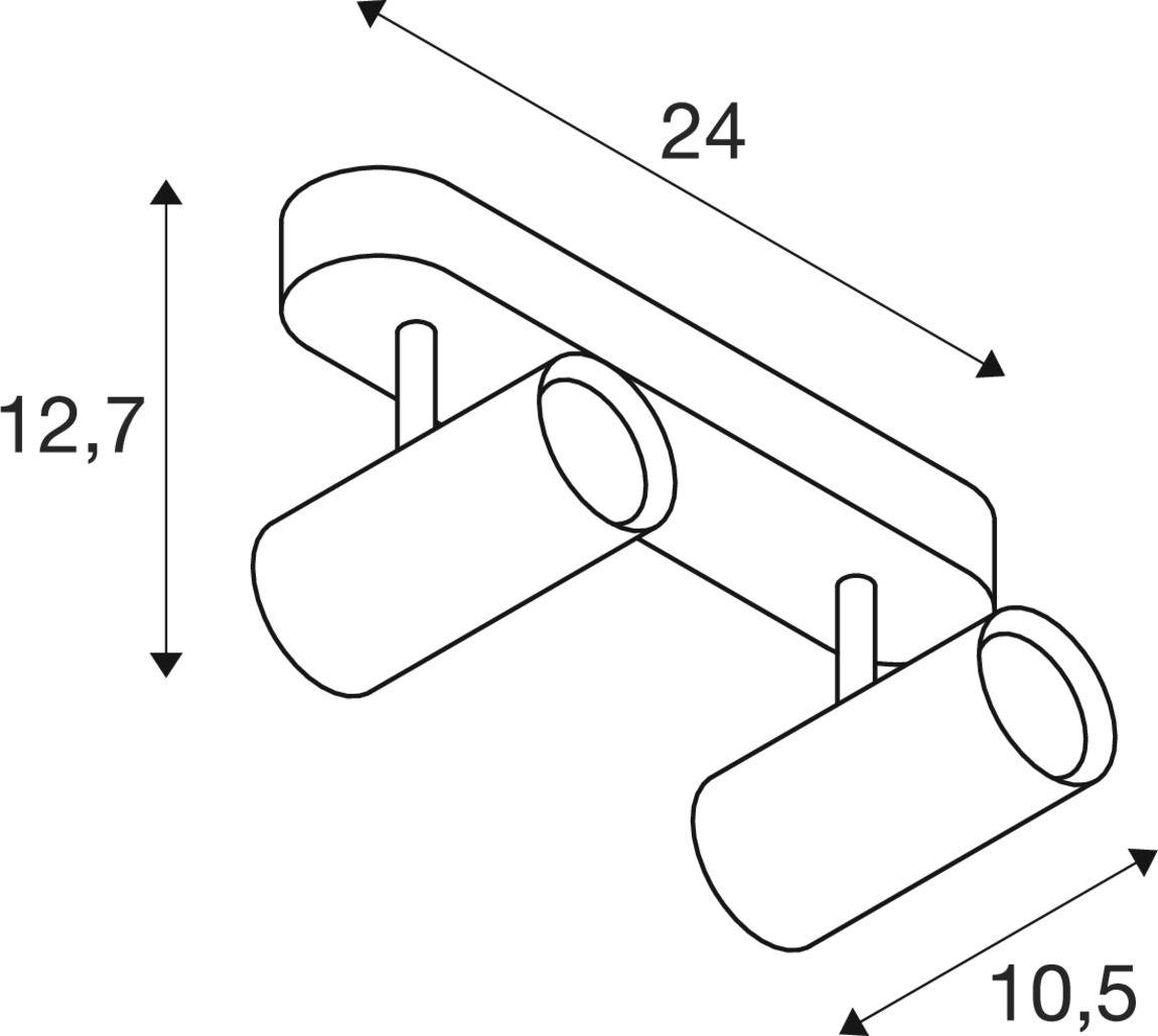 SLV 1008716 NOBLO® Aufbauleuchte LED 12W Weiß