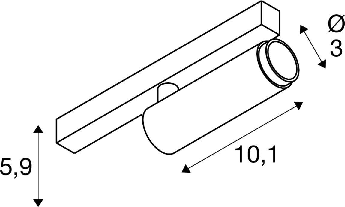 SLV GRIP! S Spotschiene 9.8W LED Weiß